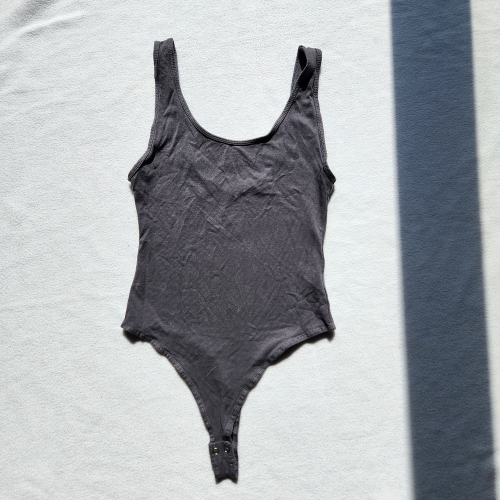 Tall - American Tall Bodysuit Grey